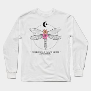 Dragonfly w/ floweres Long Sleeve T-Shirt